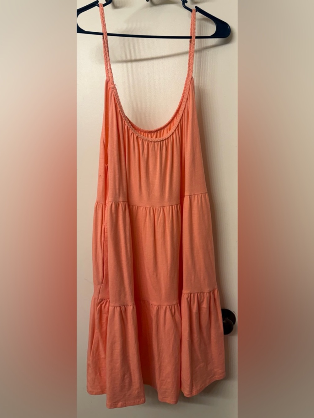 Tiered Cami syle sundress with pockets XL